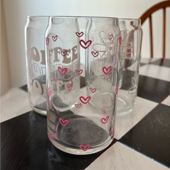Set of 4 Iced Coffee Glasses - Picture 2 of 2